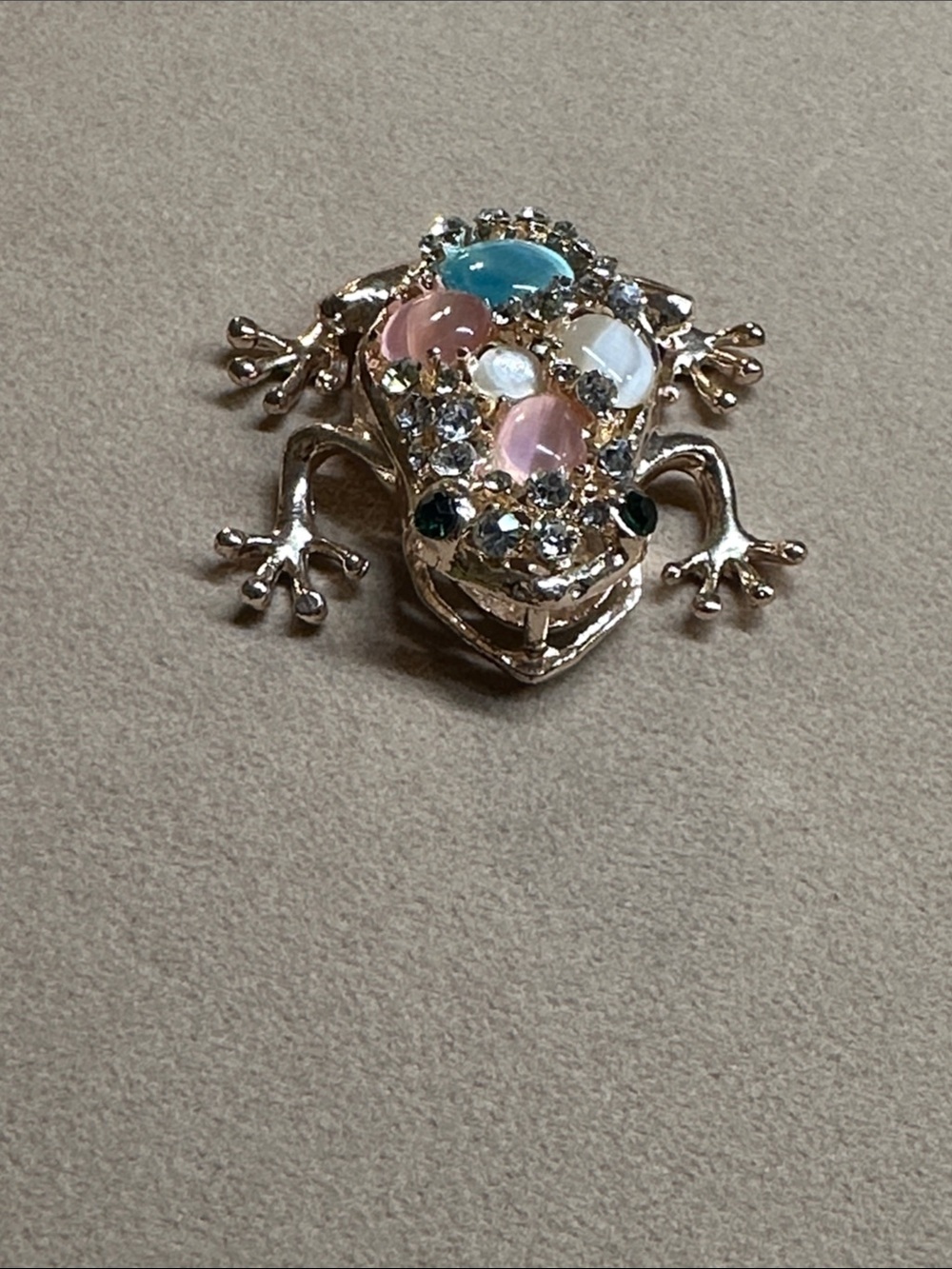 Betsey Johnson Frog pendant - jeweled - quirky and fun